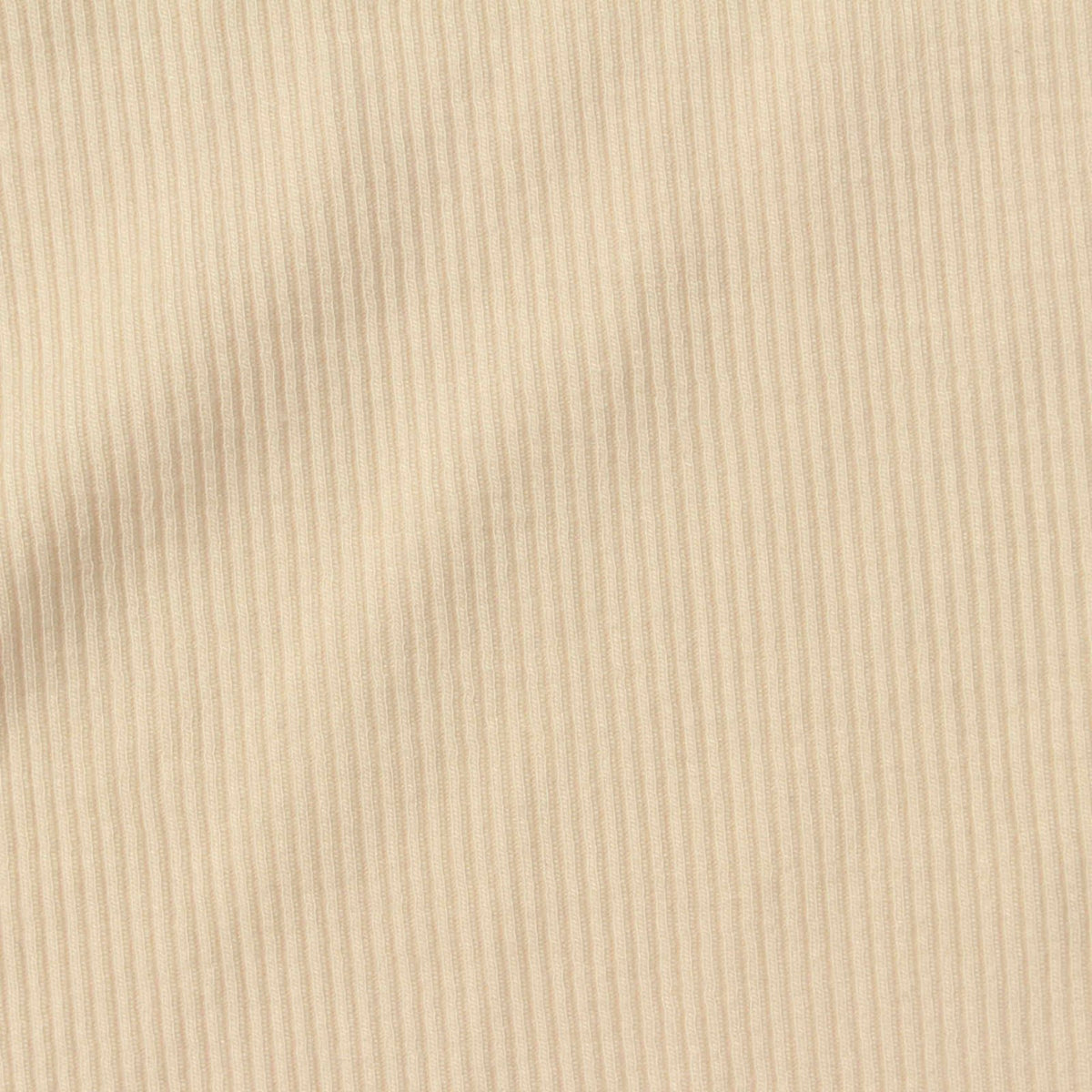 Modal Polyester Stretch Rib Knit Fabric, 405 gsm, 10 cm — Beige