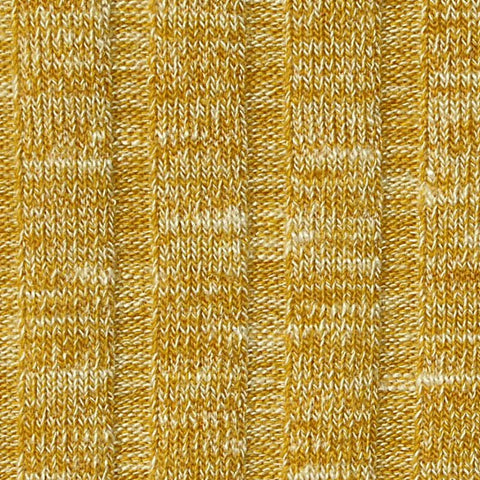 Yellow Marl Rib Knit, Viscose-Poly, 255 gsm