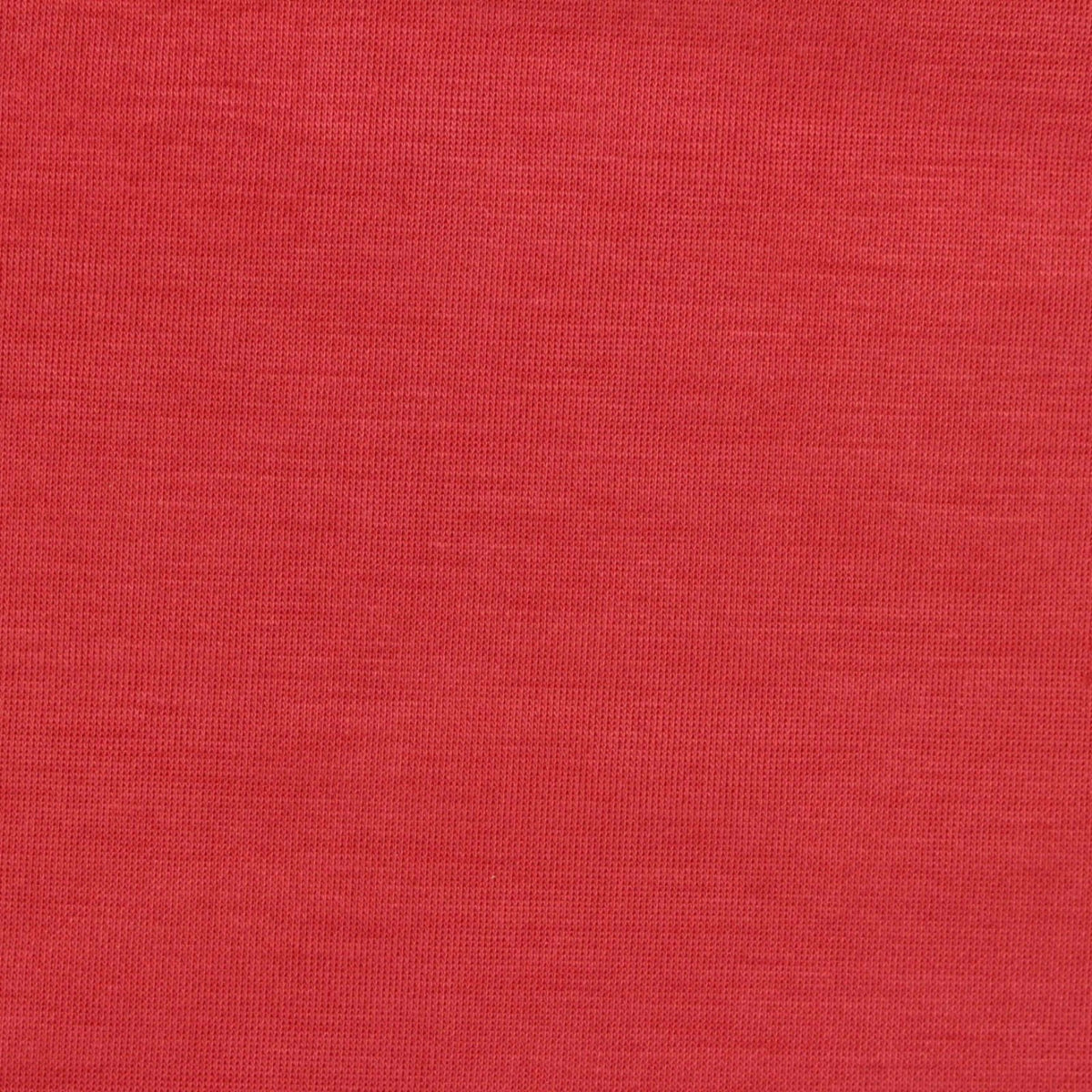 Washed Polyester Modal Stretch Scuba Knit Fabric, 255 gsm, 170 cm — Red