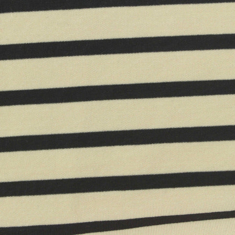 Dark Grey Stripe Scuba Knit, Poly-Modal