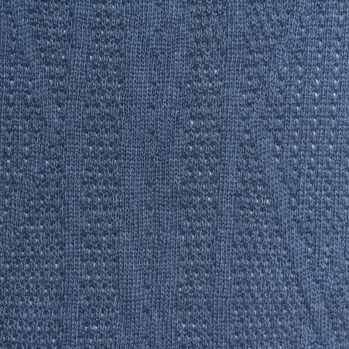 Blue Openwork Chunky Knit, Polyester, 292 gsm