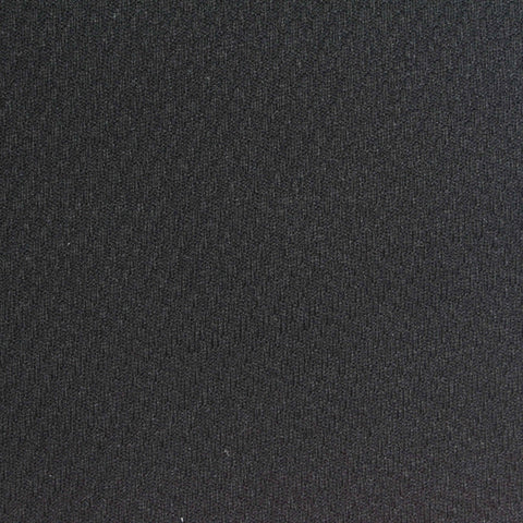 Jacquard 100% Polyester Interlock Knit Fabric, 354 gsm, 180 cm — Black