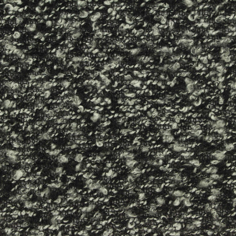 Black Marl Chunky Knit, Polyester, 185 gsm, 162 cm