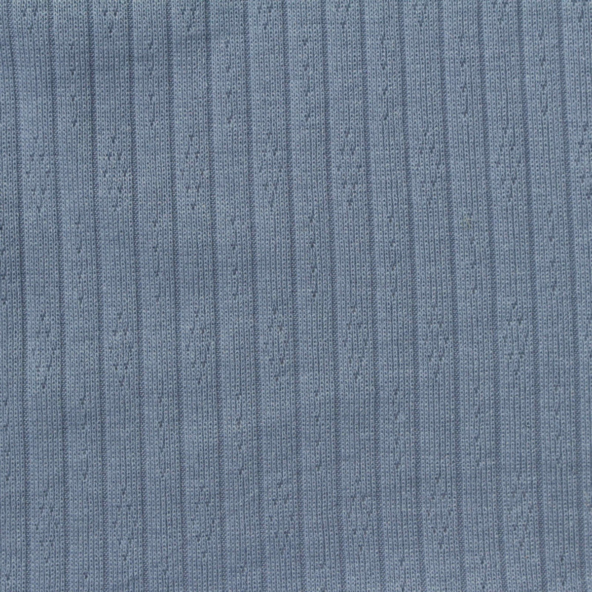 Blue Tone-on-Tone Diamond Pointelle Knit, Poly-Viscose, 210 gsm