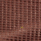 Terracotta Grid Velvet, Polyester — texture