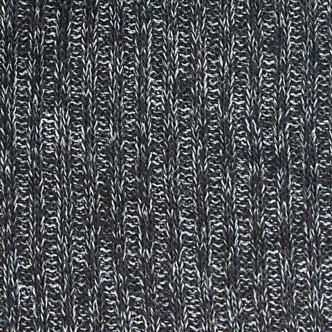 Dark Grey Marl Rib Knit, Viscose-Poly, 193 gsm
