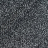 Dark Grey Marl Rib Knit, Viscose-Poly