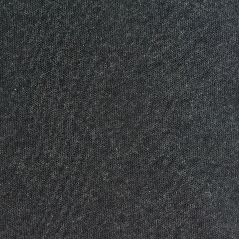 Dark Grey Heathered-Marl French Terry, Cotton-Poly, 222 gsm