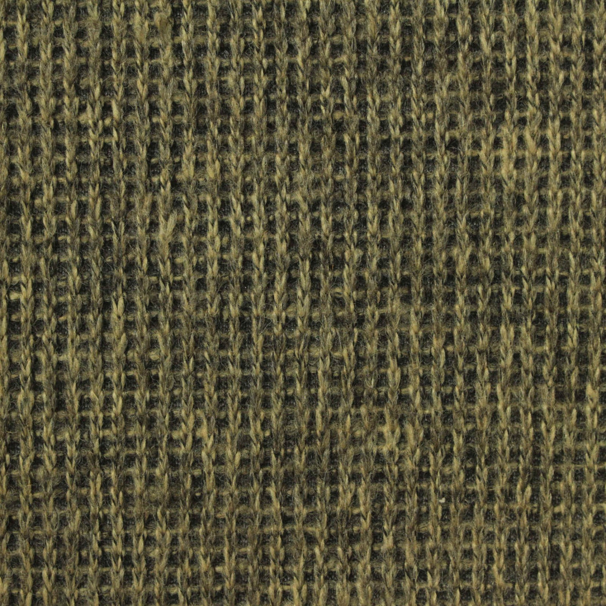 Dark Brown Marl Rib Knit, Polyester, 280 gsm