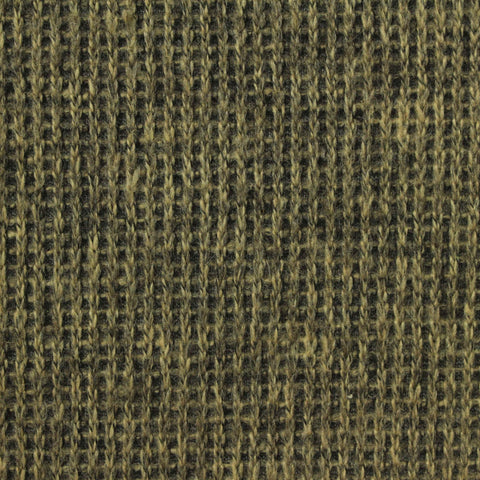 Dark Brown Marl Rib Knit, Polyester, 280 gsm