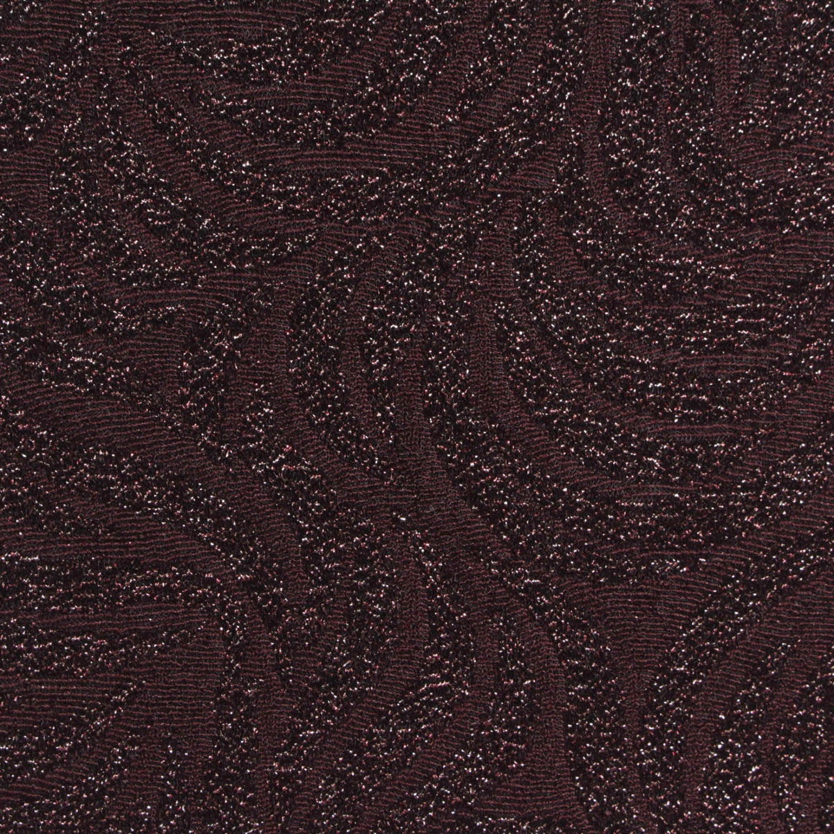 Maroon Glitter Jacquard, Poly-Metallic