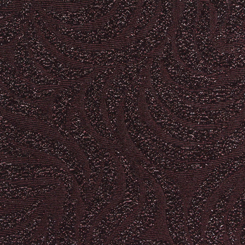 Maroon Glitter Jacquard, Poly-Metallic