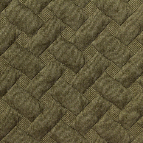 Olive Geometric-Herringbone Jacquard, Polyester