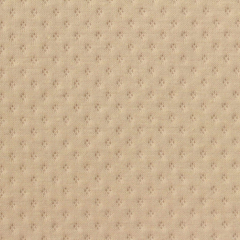 Jacquard Polyester Cotton Knit Fabric, 355 gsm, 152 cm — Beige