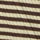 Brown Horizontal-Stripe Rib Knit, Polyester — texture