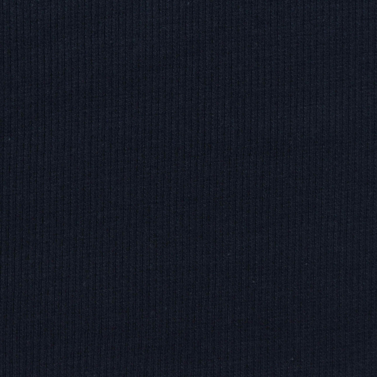 Cotton Stretch Rib Knit Fabric, 250 gsm, 130 cm — Navy