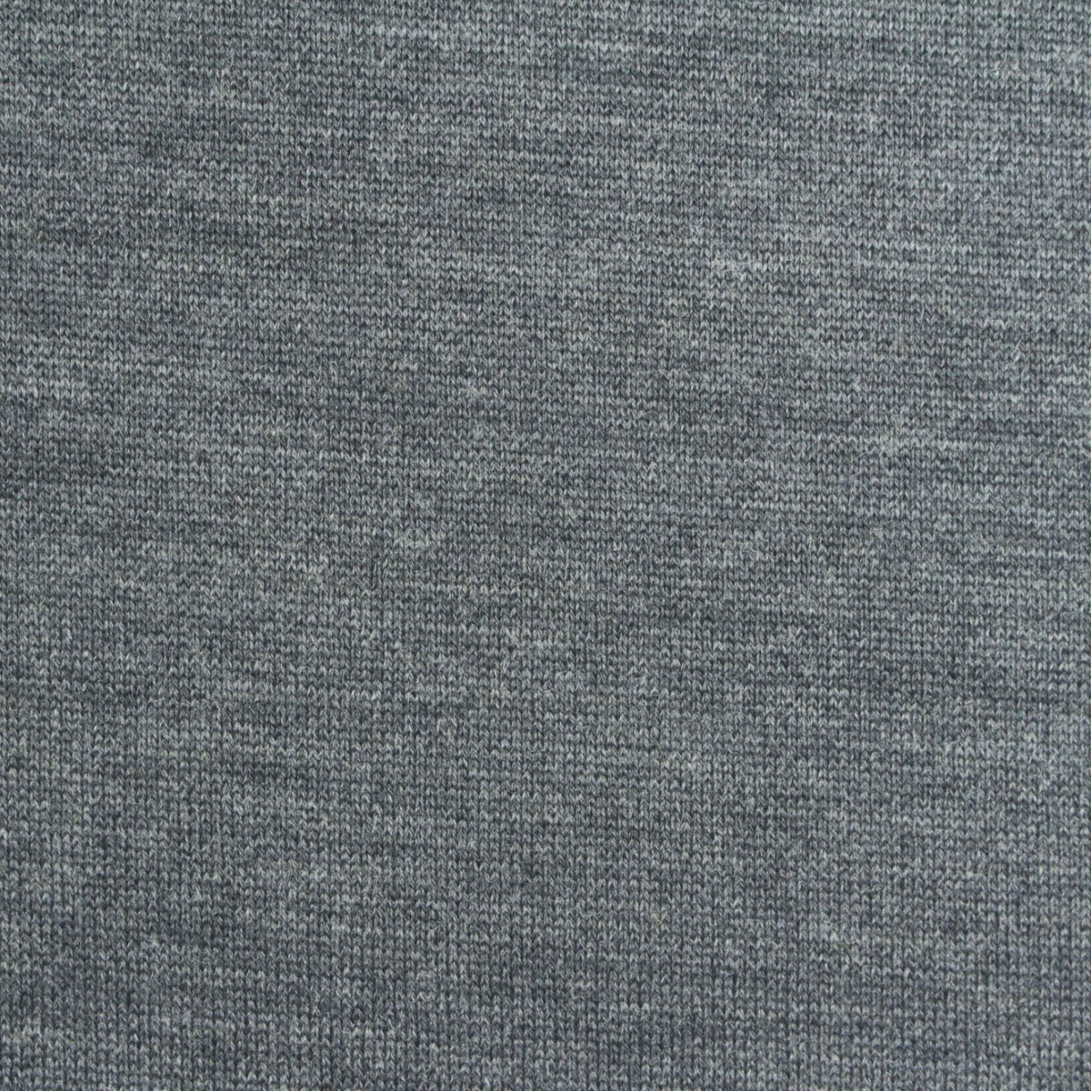 Grey Heathered-Marl Rib Knit, Wool-Cotton