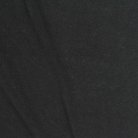 Viscose Stretch Jersey Knit Fabric, 305 gsm, 170 cm — Black