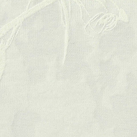 Cream Tone-on-Tone Floral Jacquard, Poly-Cotton, 120 gsm