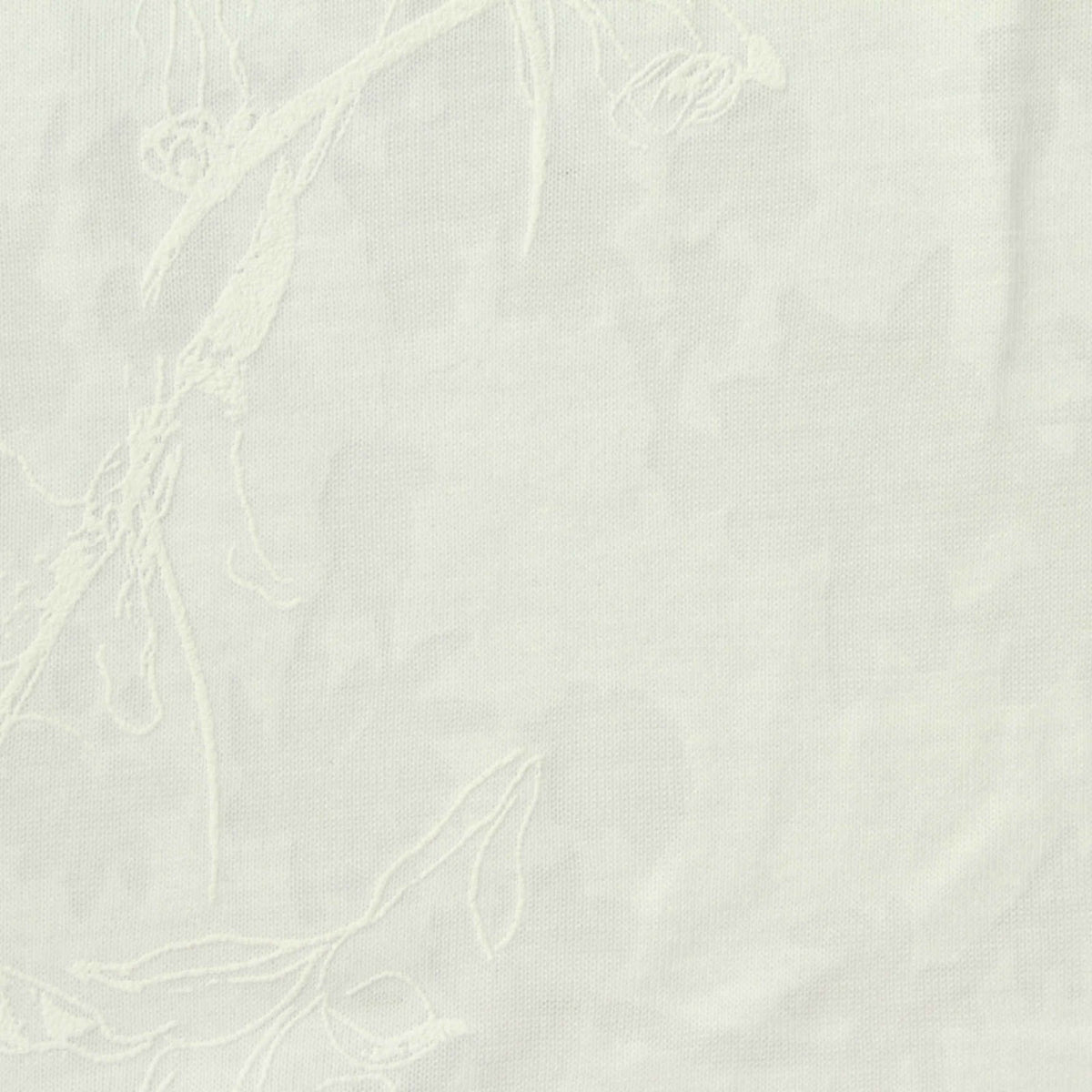 Cream Tone-on-Tone Floral Jacquard, Poly-Cotton, 120 gsm