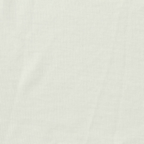 Polyester Viscose Rib Knit Fabric, 115 gsm, 170 cm — White