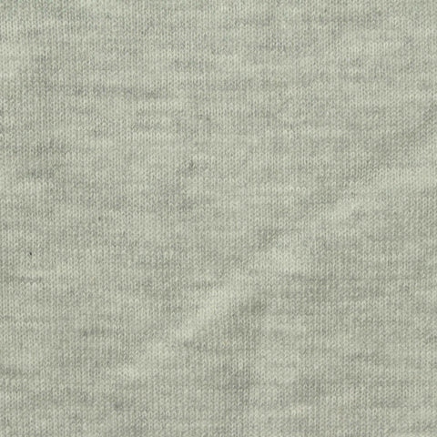 Light Grey Marl Rib Knit, Cotton-Poly, 300 gsm, 180 cm