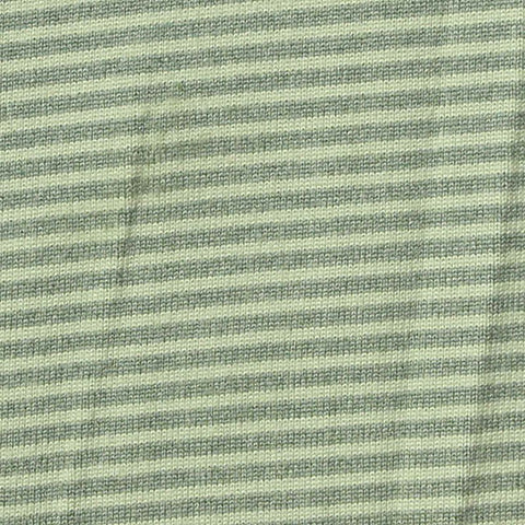 Light Green Horizontal-Stripe Jersey Knit, Poly-Spandex