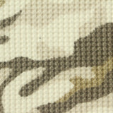 Cream Camo Waffle Knit, Polyester
