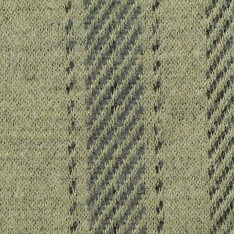 Olive Plaid Jersey Knit, Poly-Cotton