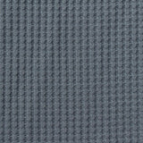Brushed Polyester Stretch Waffle Knit Fabric, 200 gsm, 140 cm — Blue