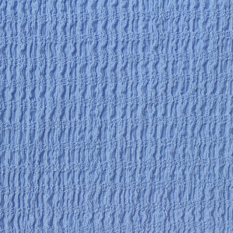 Jacquard Polyester Stretch Warp Knit Fabric, 200 gsm, 137 cm — Blue