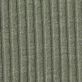 Slub Polyester Cotton Stretch Rib Knit Fabric, 250 gsm, 130 cm — Green — texture