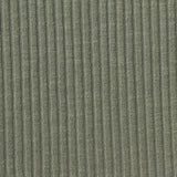 Slub Polyester Cotton Stretch Rib Knit Fabric, 250 gsm, 130 cm — Green