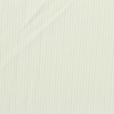 Polyester Stretch Rib Knit Fabric, 212 gsm, 150 cm — Beige