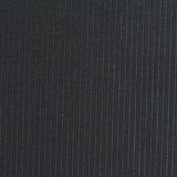 Dark Grey Vertical-Stripe Rib Knit, Viscose-Poly