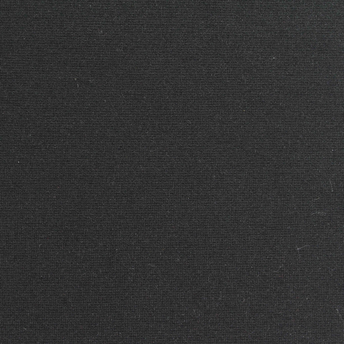 Polyester Viscose Stretch Ponte Knit Fabric, 380 gsm, 160 cm — Black