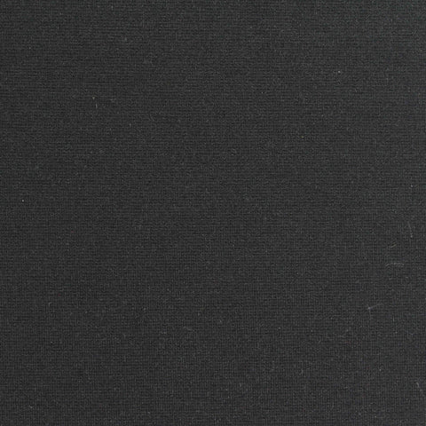 Polyester Viscose Stretch Ponte Knit Fabric, 380 gsm, 160 cm — Black
