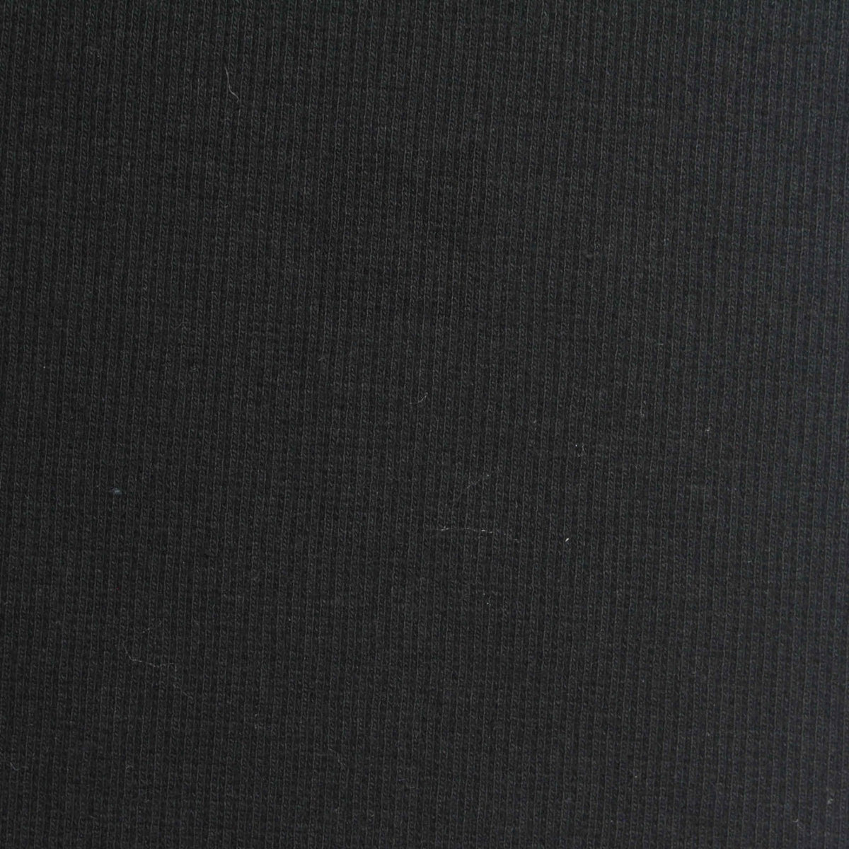 Cotton Stretch Rib Knit Fabric, 250 gsm, 125 cm — Black