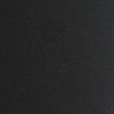 Cotton Stretch Rib Knit Fabric, 250 gsm, 125 cm — Black
