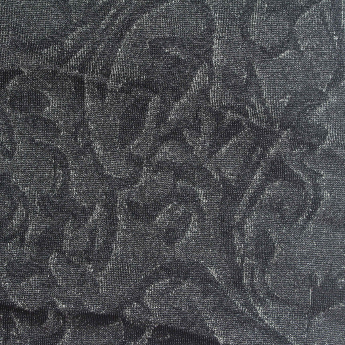 Dark Grey Tone-on-Tone Jacquard, Poly-Viscose, 240 gsm