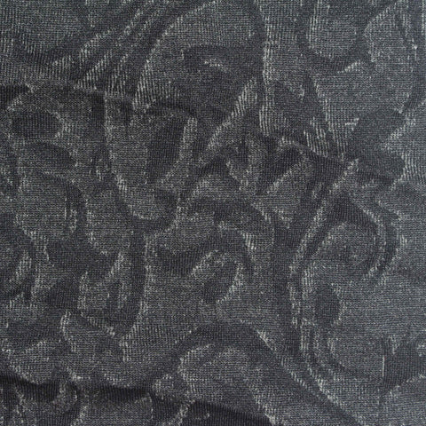 Dark Grey Tone-on-Tone Jacquard, Poly-Viscose, 240 gsm