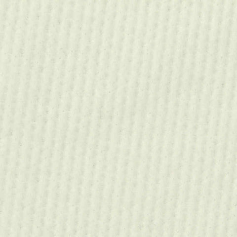 Brushed Polyester Viscose Stretch Waffle Knit Fabric, 240 gsm, 150 cm — White