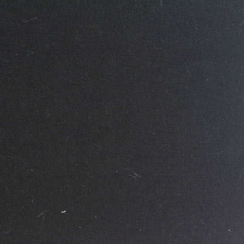 Cotton Stretch French Terry Fabric, 350 gsm, 310 cm — Black