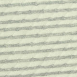 Light Grey Horizontal-Stripe Jacquard, Cotton-Poly
