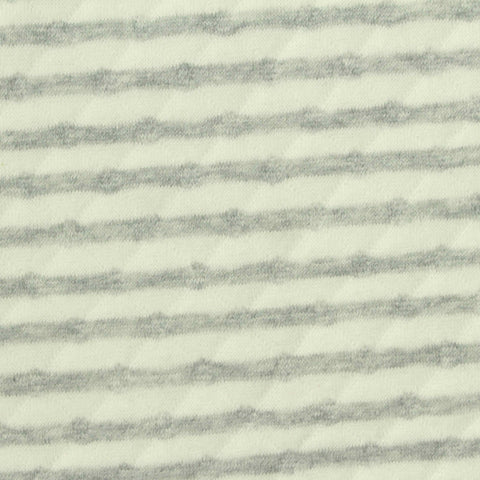 Light Grey Horizontal-Stripe Jacquard, Cotton-Poly