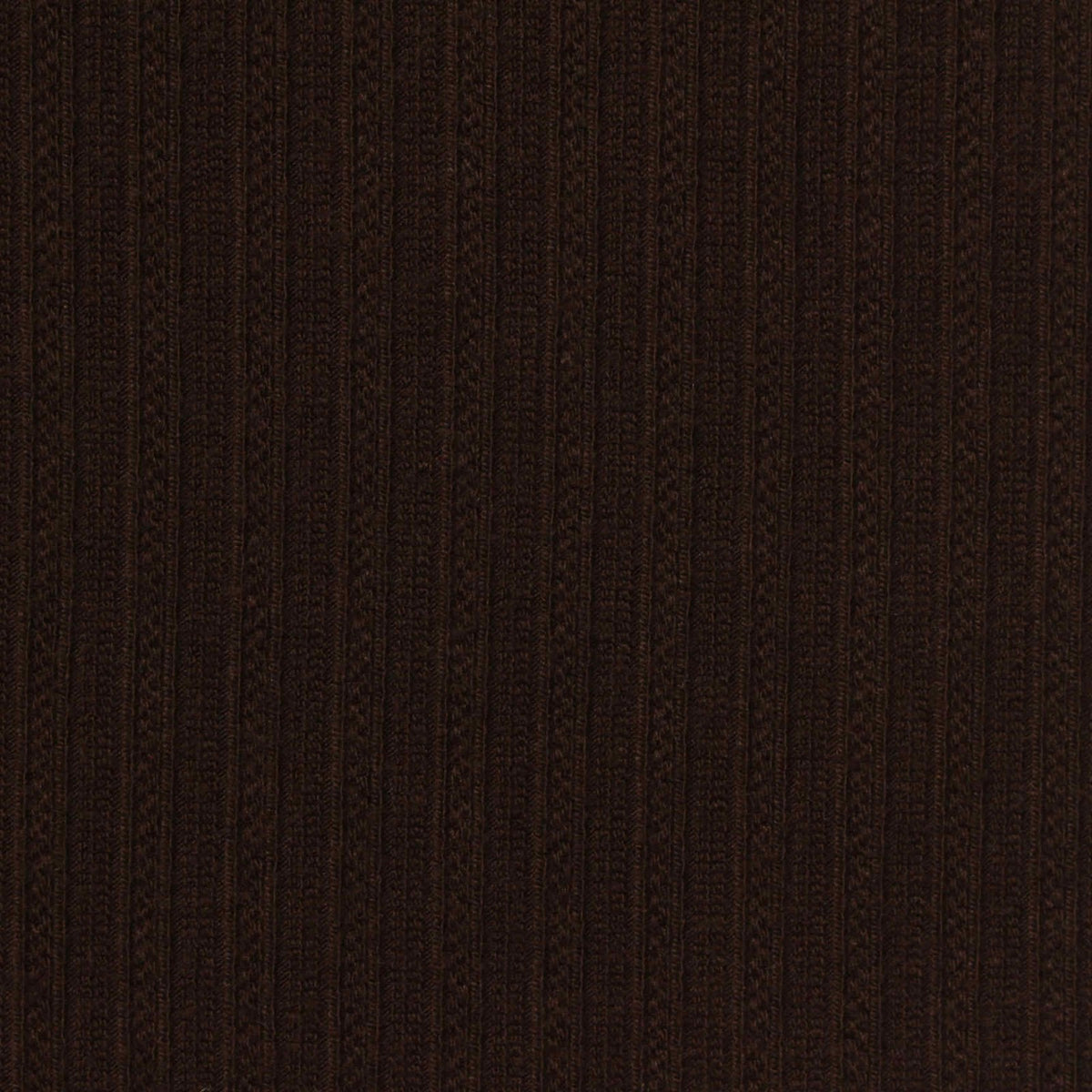 Jacquard Viscose Polyester Blend Stretch Rib Knit Fabric, 250 gsm, 150 cm — Brown