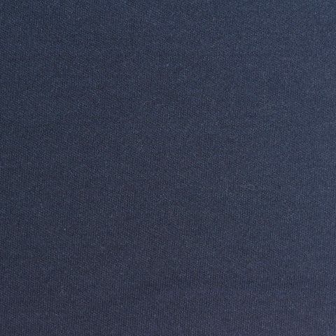 Polyester Cotton Interlock Knit Fabric, 190 gsm, 188 cm — Navy