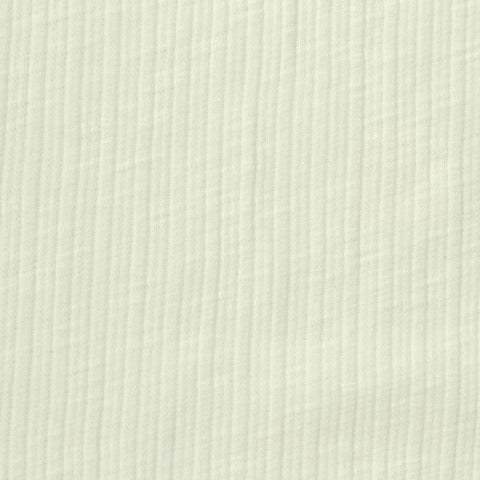 Slub Polyester Cotton Stretch Rib Knit Fabric, 220 gsm, 145 cm — Beige