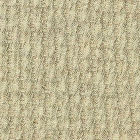 Waffle Knit Fabric, 220 gsm, 140 cm — Beige