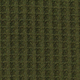 Cotton Tencel Lyocell Waffle Knit Fabric, 260 gsm, 125 cm — Green — texture